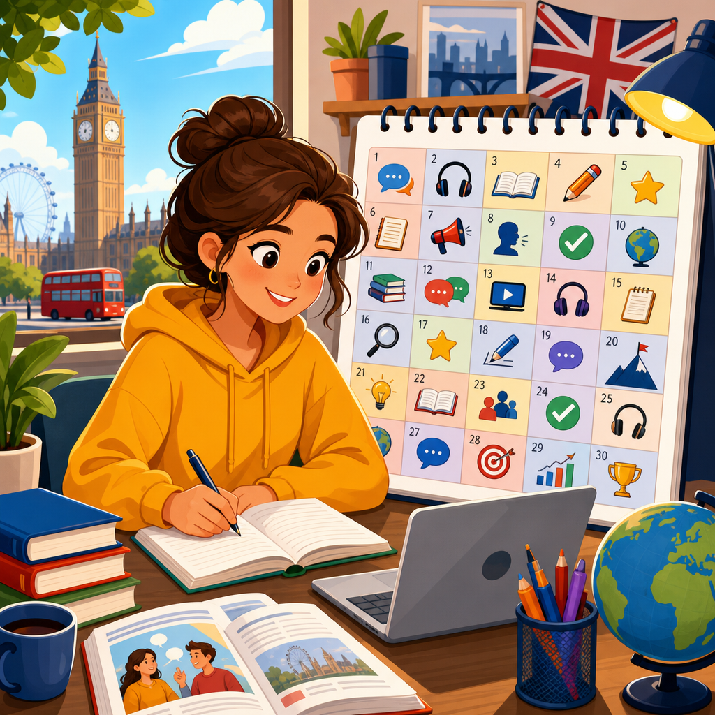 30-Day Intermediate English Learning Plan